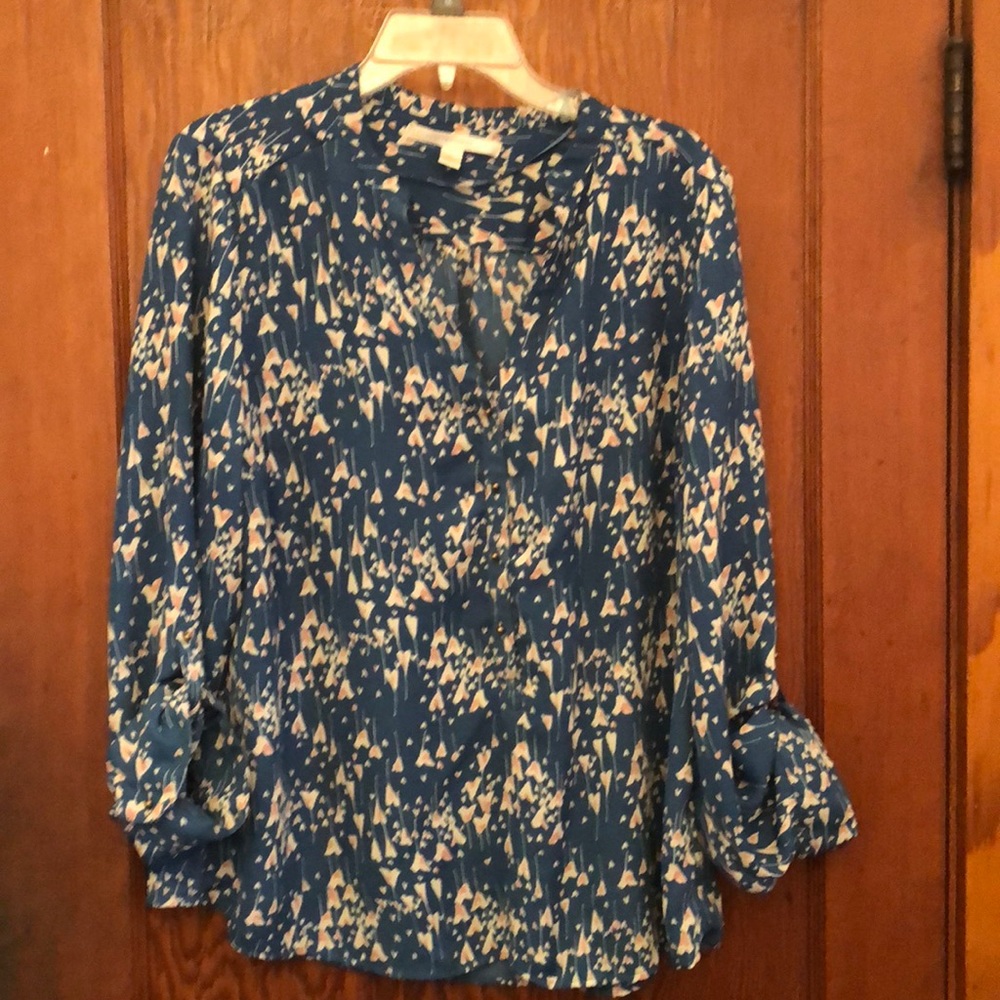 Blue and pink Blouse